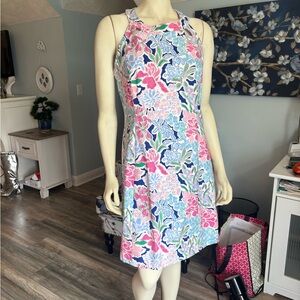 Crown & Ivy Floral Halter Dress sz12 nwt